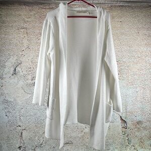 SOFT SURROUNDINGS Women's Hooded EXTREMELY SOFT Lounge Cardigan P Large MN142